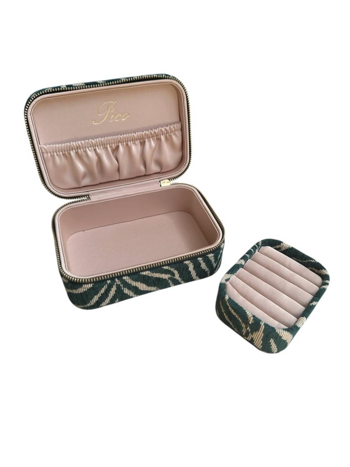 Smykkeskrin, stor - Green Zebra